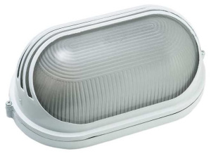 Светильник НПП1407 овал с ресничкой белый термостойкий 60Вт IP54 ИЭК