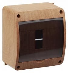 68306-38М Тусо Щит распределительный навесной под пломбу КМПн-6 Бук с прозрачной дверью