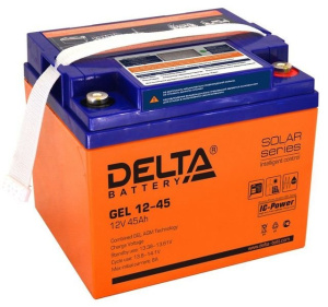 GEL 12-45 Аккумулятор герметичный свинцово-кислотный Delta
