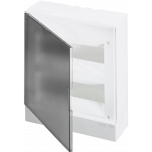 Бокс настенный ABB Basic E 24М серая прозрачная дверь (с клеммами) BEW402224