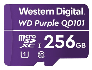 MicroSDHC 256ГБ, Class 10 UHS 1 (WDD256G1P0C) Карта памяти WD Purple SC QD101 Ultra Endurance Western Digital