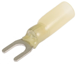 Наконечники вилочные НВИ-Т 6.0–4 (жел) (100 шт) КВТ