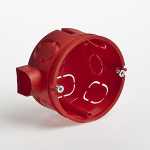 10180С Тусо Коробка установочная Рувинил D65мм,Н40мм с саморезами