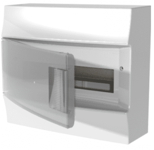 Бокс настенный ABB Mistral41 12М прозрачная дверь с клеммным блоком