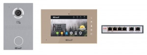 KIT(A2)AV3S-AQ7G (AV-03D SILVER+AQ-07L GOLD) Комплект видеодомофона KIT(A2)AV3S-AQ7G (AV-03D SILVER+AQ-07L GOLD) BAS-IP