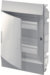 Бокс в нишу ABB Mistral41 36М (2x18) непрозрачная дверь c клеммным блоком