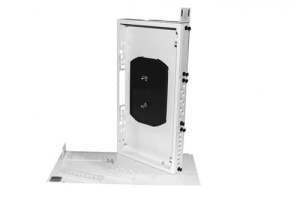 FO-19R-1U-3xSLT-W140H42-24UN-GY Бокс оптический универсальный 19", от 8 до 24 портов, со сплайс пластиной,1U, серый Hyperline