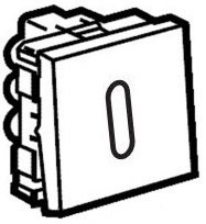 Legrand Mosaic 077012 Переключатель 2-х позиционный с подсветкой, 2М, белый