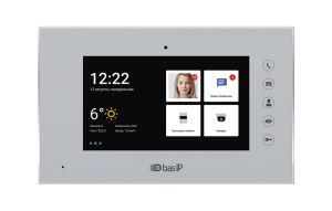 AQ-07LA SILVER Монитор IP-видеодомофона цветной AQ-07LA SILVER BAS-IP