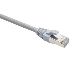 Коммутационный шнур F/UTP категория 5e LSZH нг(А)-HF 0,25 м, серый