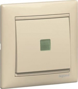 774326 Переключатель Слоновая кость Legrand Valena 2 направления 1 кл. с подсветкой