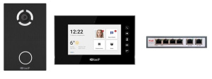 KIT(A7)AV03B-AQ07B (AV-03D BLACK+AQ-07L BLACK) Комплект видеодомофона KIT(A7)AV03B-AQ07B (AV-03D BLACK+AQ-07L BLACK) BAS-IP