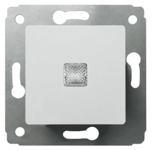 773613 Выключатель кнопочный с подсветкой Legrand Cariva Белый