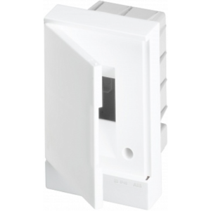 Бокс в нишу ABB Basic E 2М белая непрозрачная дверь (без клемм) BEF401202
