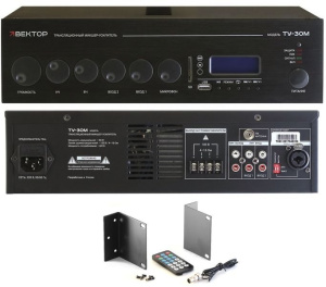 ВЕКТОР ТУ-30М Микшер-усилитель комбинированный Вектор