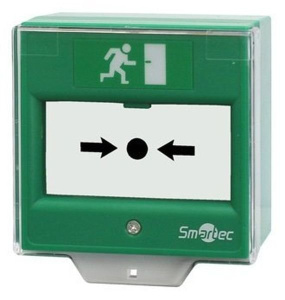 ST-ER114D-GN Устройство разблокировки двери со стеклянной вставкой Smartec