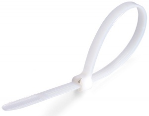 Кабельные стяжки повышенной прочности со стальным зубом КСЗ 8х200(б) (100шт) КВТ