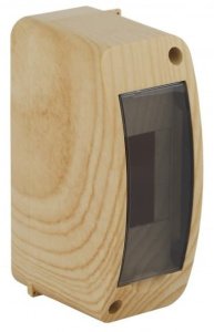 68302-27М Тусо Щит распределительный навесной под пломбу КМПн-2 Сосна с прозрачной дверью