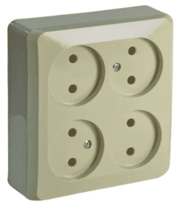 PA16-205K Розетка Кремовая Schneider Electric Этюд 4-я без заземления