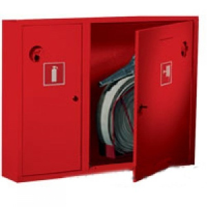 Ш-ПК-О-002НЗК (ПК-315НЗК) лев. Шкаф пожарный навесной закрытый красный ТОИР-М