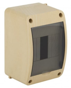 68304-27М Тусо Щит распределительный навесной под пломбу КМПн-4 Сосна с прозрачной дверью