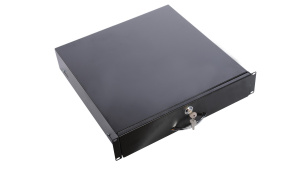 ТСВ-Д-2U.450-9005 Полка (ящик) для документации 2U, цвет черный ЦМО
