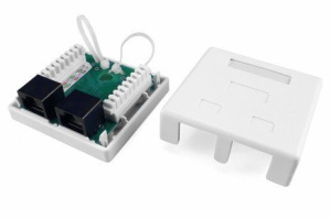SB1-2-8P8C-C5e-WH Розетка RJ-45 Hyperline