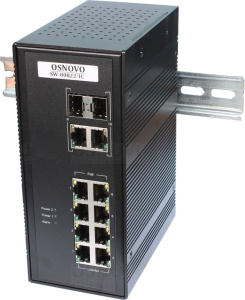 SW-80822/IC Коммутатор 10-портовый Gigabit Ethernet с РоЕ SW-80822/IC OSNOVO