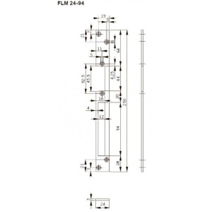 FLM24-94 Запорная планка длинная Dorma