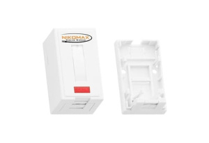NMC-MB1P-ST-WT Корпус настенной розетки NIKOMAX