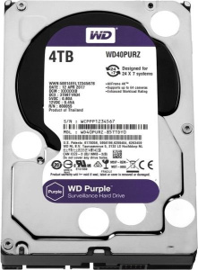 HDD 4000 GB (4 TB) SATA-III Purple (WD40PURZ) Жесткий диск (HDD) для видеонаблюдения Western Digital