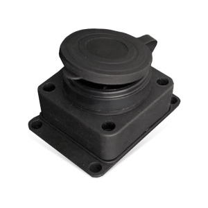 Розетка UNIVersal настенная с заглушкой с заземлением каучук 16А 250В IP44