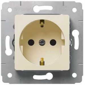 773759 Розетка с заземлением Legrand Cariva Слоновая кость