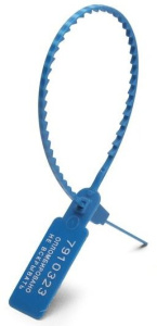 Пломбы пластиковые номерные УП-255 Синий (1000 шт.) КВТ