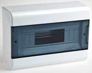 68012 Тусо Щит распределительный навесной ЩРн-П-12 Белый с прозрачной дверью