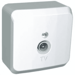 TVA-002B Розетка Белая Schneider Electric Этюд TV