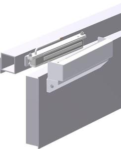 MK AL-200PR-Inside (серый) Комплект монтажа для дверей открывающихся вовнутрь ЭКСКОН