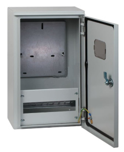 Щит металлический учетно-распределительный наружный ЩРУ 1н-9 IP54 400Х250Х160мм DE