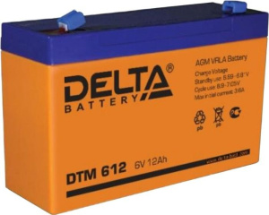 DTM 612 Аккумулятор герметичный свинцово-кислотный Delta