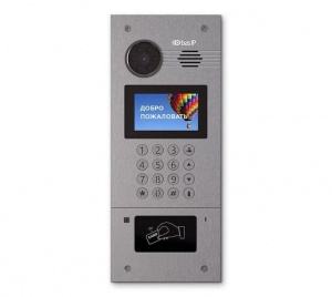 AA-07B SILVER Вызывная панель подъездного IP-домофона BAS-IP