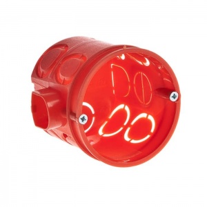 10190С Тусо Коробка установочная Рувинил D60мм,Н62мм углубленная с саморезами