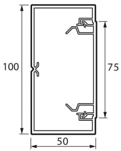 638081 Legrand Metra Кабель-канал 100x50 (Цена за 1 метр)