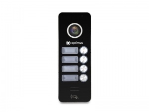 DSH-1080/4 (черный) Вызывная видеопанель Optimus