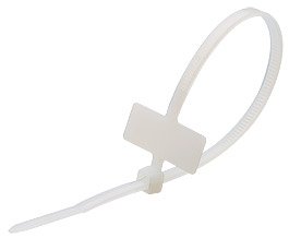 Стяжки крепежные с маркировочной площадкой КСМ 3х100(б) (100шт) КВТ