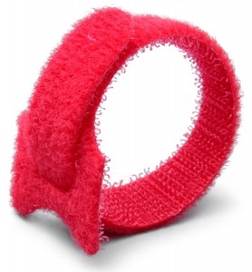 Кабельные стяжки Велькро КСВ 16х310 (кр) (20шт.) КВТ