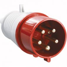 Вилка HT-025 32А 3Р+РЕ+N 380В IP-44