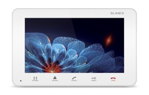 SM-07M (белый) Монитор домофона цветной с функцией «свободные руки» SLINEX