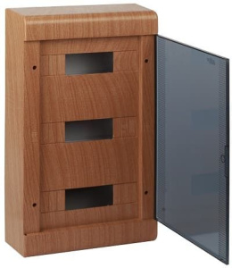 68036-38М Тусо Щит распределительный навесной ЩРн-П-36 Бук с прозрачной дверью