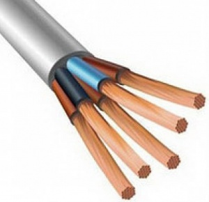 Провод ПВС-5х10 белый