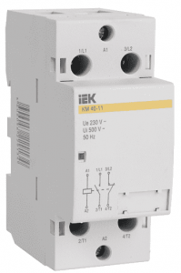 Контактор модульный ИЭК КМ63-20 AC 63А 2Н.О катушка 220В